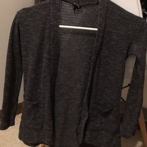 Gray cardigan